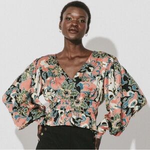 Cleobella Multicolor Floral Blouse